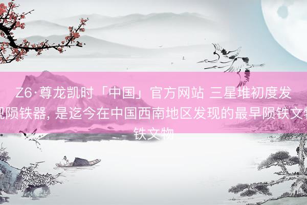 Z6·尊龙凯时「中国」官方网站 三星堆初度发现陨铁器, 是迄今在中国西南地区发现的最早陨铁文物