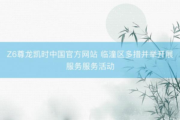 Z6尊龙凯时中国官方网站 临潼区多措并举开展服务服务活动
