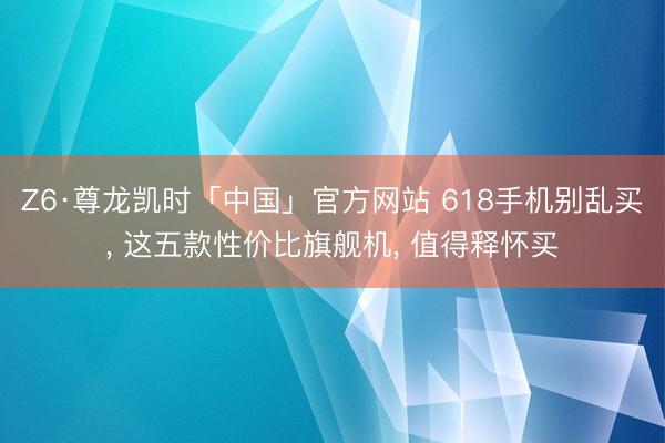 Z6·尊龙凯时「中国」官方网站 618手机别乱买， 这五款性价比旗舰机， 值得释怀买