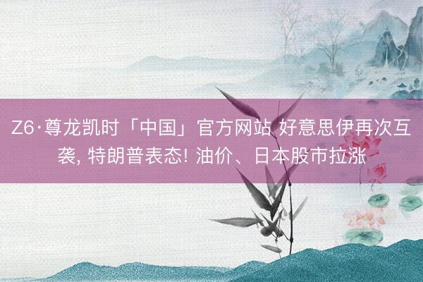 Z6·尊龙凯时「中国」官方网站 好意思伊再次互袭, 特朗普表态! 油价、日本股市拉涨
