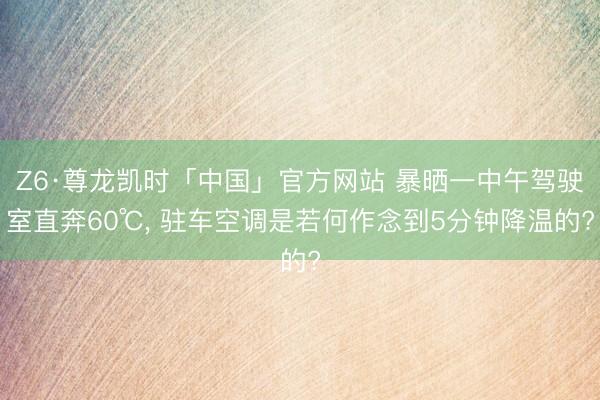 Z6·尊龙凯时「中国」官方网站 暴晒一中午驾驶室直奔60℃， 驻车空调是若何作念到5分钟降温的?