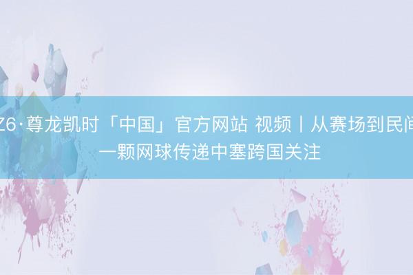 Z6·尊龙凯时「中国」官方网站 视频丨从赛场到民间 一颗网球传递中塞跨国关注
