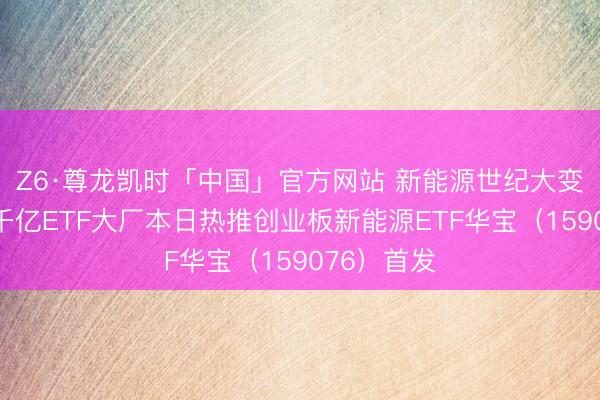 Z6·尊龙凯时「中国」官方网站 新能源世纪大变局到来！千亿ETF大厂本日热推创业板新能源ETF华宝（159076）首发
