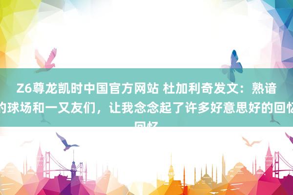 Z6尊龙凯时中国官方网站 杜加利奇发文:熟谙的球场和一又友们,让我念念起了许多好意思好的回忆